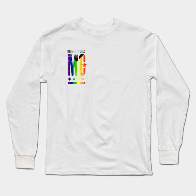 (small logo) Midnight Circus Pride to support Howard Brown Health Long Sleeve T-Shirt by Midnight Circus